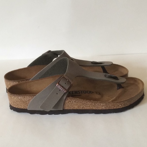 Birkenstock Gizeh Sandals Stone Variety of Sizes - Picture 2 of 8